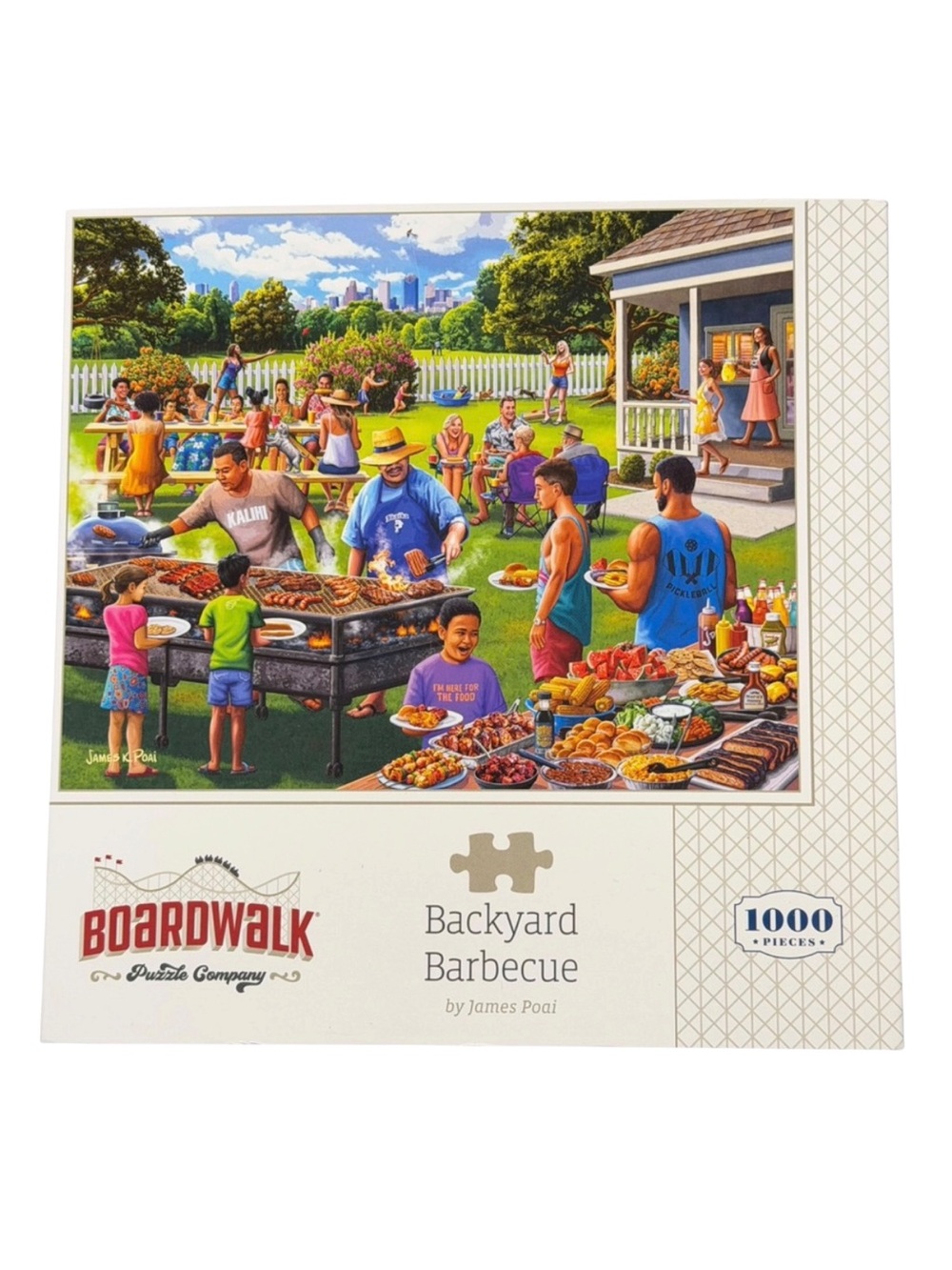 Boardwalk Outdoor Adventure Backyard Barbecue 1000- Piece Jigsaw Puzzle- NWT